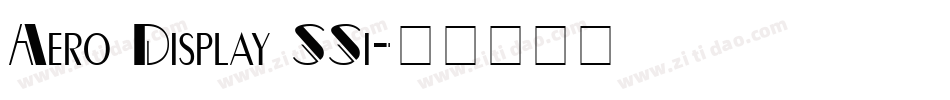 Aero Display SSi字体转换